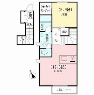ランバーキャンプキタカミ【2階】の間取り