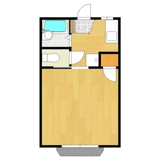 サンライズコートB【1階】の間取り