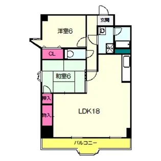 サンロード蔵前【6階】の間取り