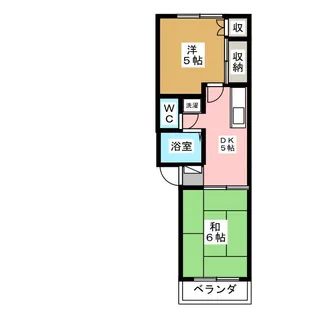 2DKの間取り画像