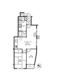 プライムシティ行徳【1階】の間取り