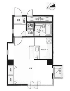 インペリアル六本木【5階】の間取り
