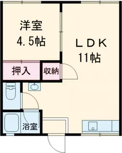 サンハイツ【1階】の間取り