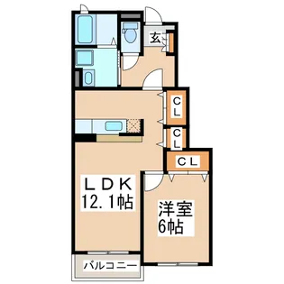 サンフラワー(山ノ内)【1階】の間取り
