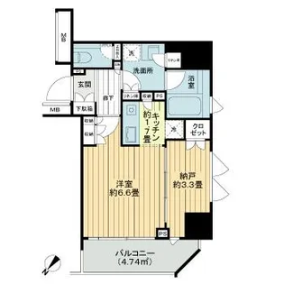 クオリア三田【14階】の間取り