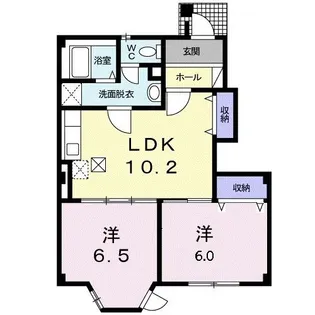 サニーホームFUJII【1階】の間取り