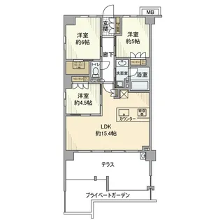 ヴェレーナシティパレドマジェステ【3階】の間取り