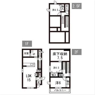 栃木県宇都宮市平松4【一戸建】の間取り
