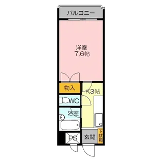 エクセル富士見マンション【9階】の間取り