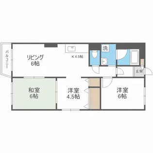 グランドハイツ澄川A棟【3階】の間取り