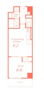 Villa Blanche【5階】の間取り