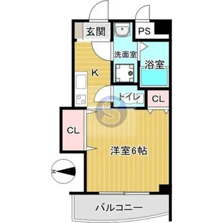 マロット天神橋【1階】の間取り