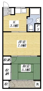 グリーンマンション【3階】の間取り