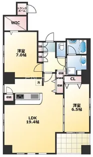 シークレフ北浜【5階】の間取り