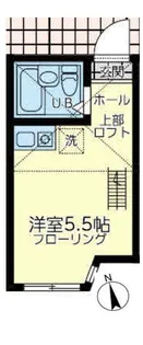 ユナイト境之谷タルトフロマージュ【1階】の間取り