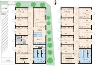 ビーシェア高円寺【1階】の間取り