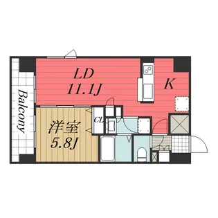 千葉県千葉市中央区市場町【マンション】の間取り
