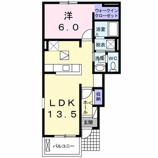 徳島県阿南市宝田町荒井【アパート】の間取り