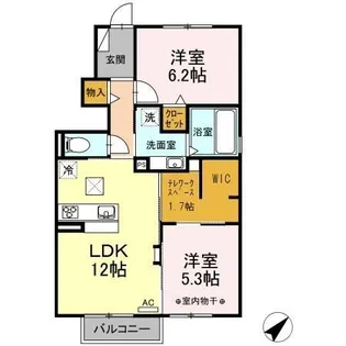 フルール【1階】の間取り