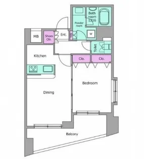 アーバネックス戸越銀座【4階】の間取り