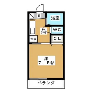 メゾンドエスペランスB【2階】の間取り