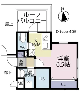 liberty長町南【4階】の間取り