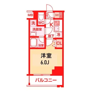LUMEED横濱吉野町【7階】の間取り