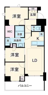 アイガーデン川口【2階】の間取り