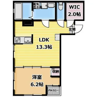 ミヤコウエスト【2階】の間取り