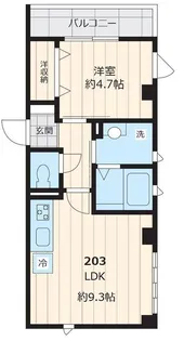 メゾンパルク【2階】の間取り