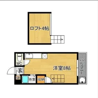 福岡県福岡市南区曰佐3【アパート】の間取り