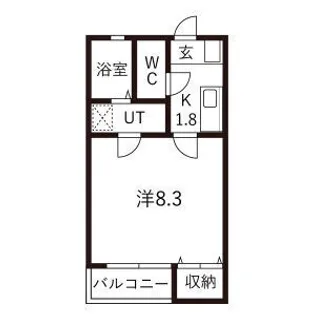リブレア三番町【1階】の間取り