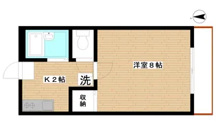 カサブランカ石神井【1階】の間取り