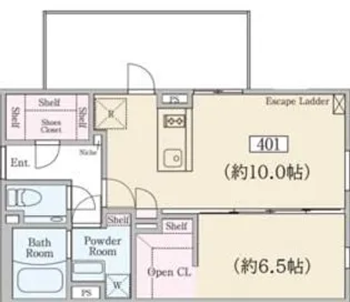 ReveResidence学芸大学【4階】の間取り