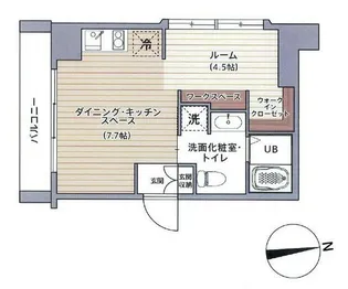 ベイヒルズ中山サウス【3階】の間取り