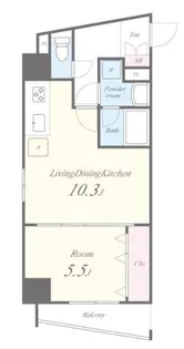 テ レジャンデール護国寺EAST【3階】の間取り