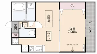メゾン・プレジール【1階】の間取り
