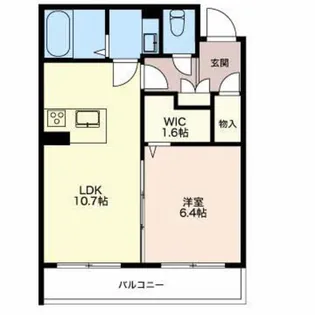 ウェルデンス上所島 壱番館【1階】の間取り