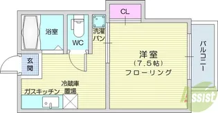 カーサ大内【2階】の間取り