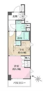 サージュ赤坂【4階】の間取り
