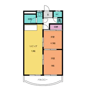 グラッツ アモーレ大垣【2階】の間取り