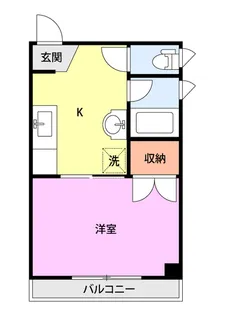 カーサ左近【4階】の間取り