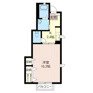 ハイツフォレストM【1階】の間取り