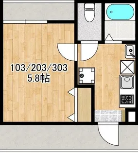 アザーレバモス百合ヶ丘【2階】の間取り