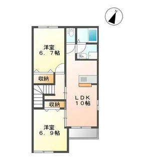 プラージュ【2階】の間取り