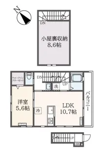 サンライズ町田【2階】の間取り
