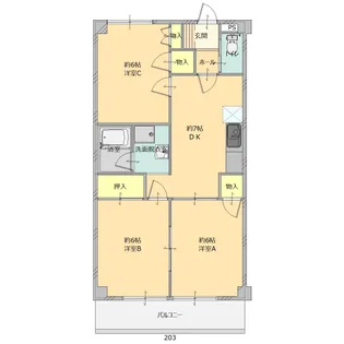 茂木マンション【2階】の間取り