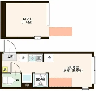 ハーモニーテラス高松I【2階】の間取り