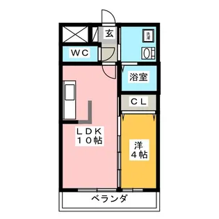 スカイヒルズ大手町【4階】の間取り