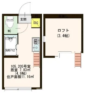 ハーモニーテラス高円寺南II【1階】の間取り